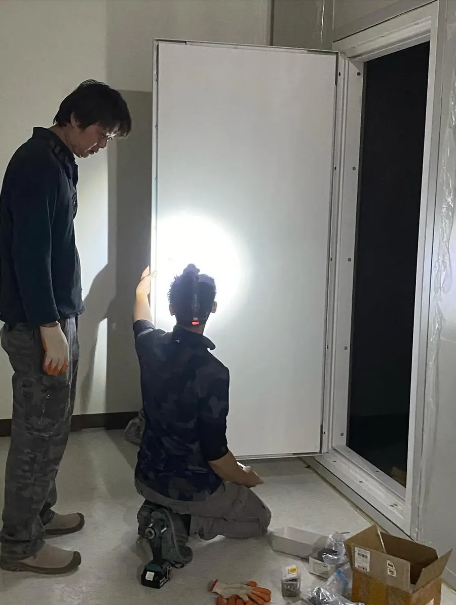 新竹市北區實驗室門安裝施工實績照片 2
