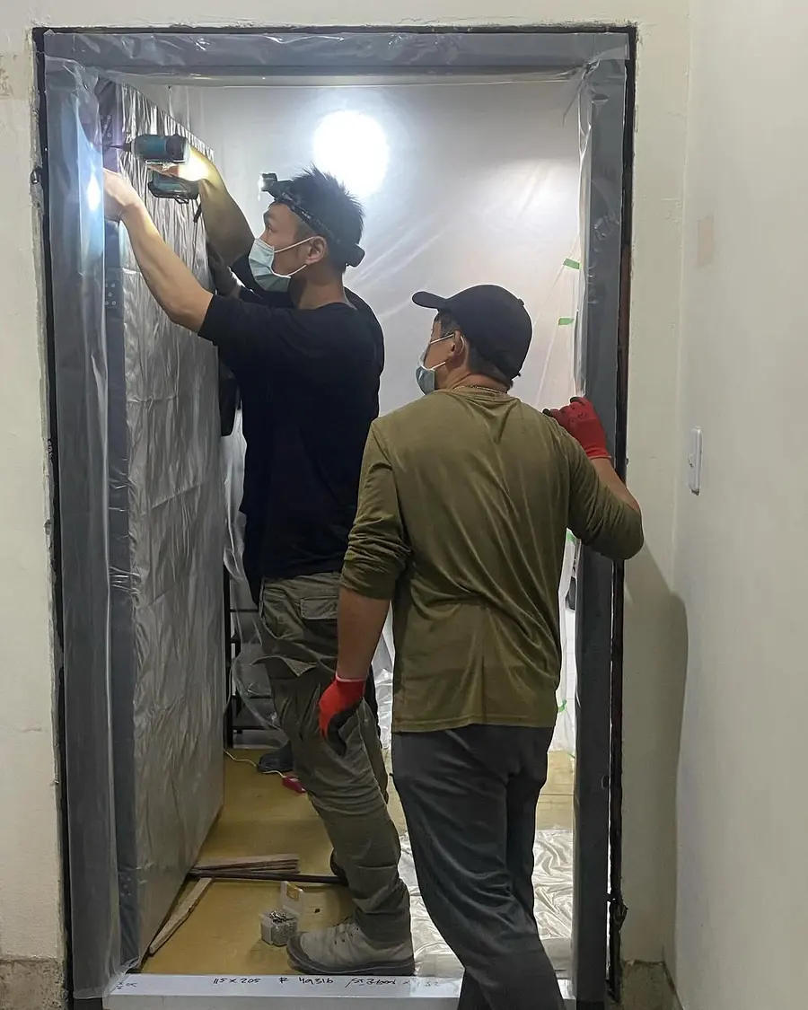 新北市板橋區單玄關門安裝施工實績照片 3