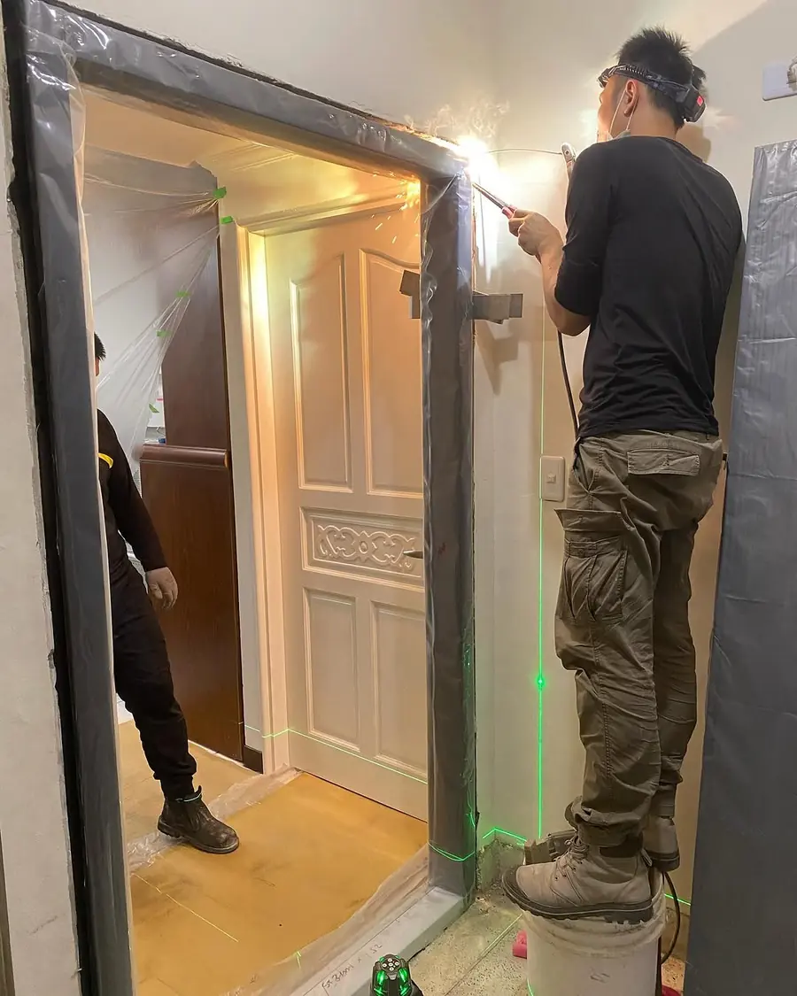 新北市板橋區單玄關門安裝施工實績照片 5
