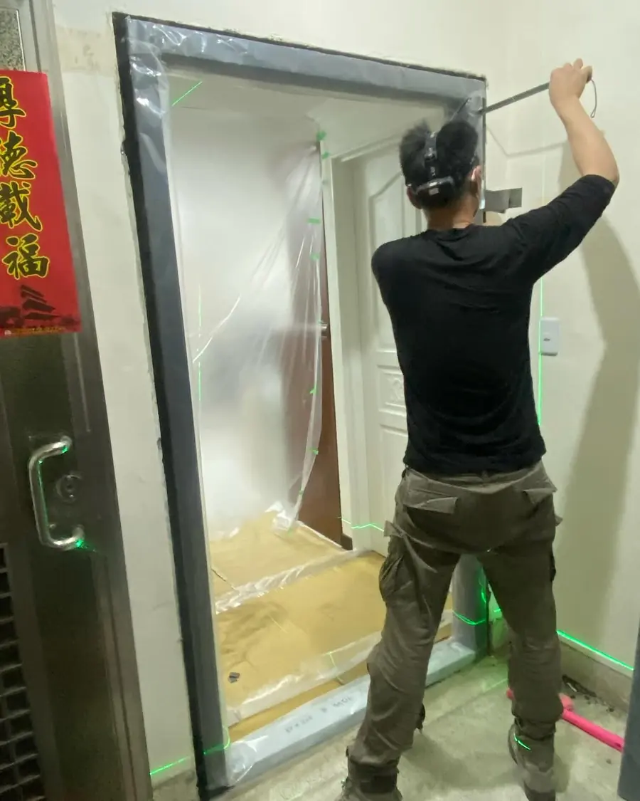 新北市板橋區單玄關門安裝施工實績照片 6