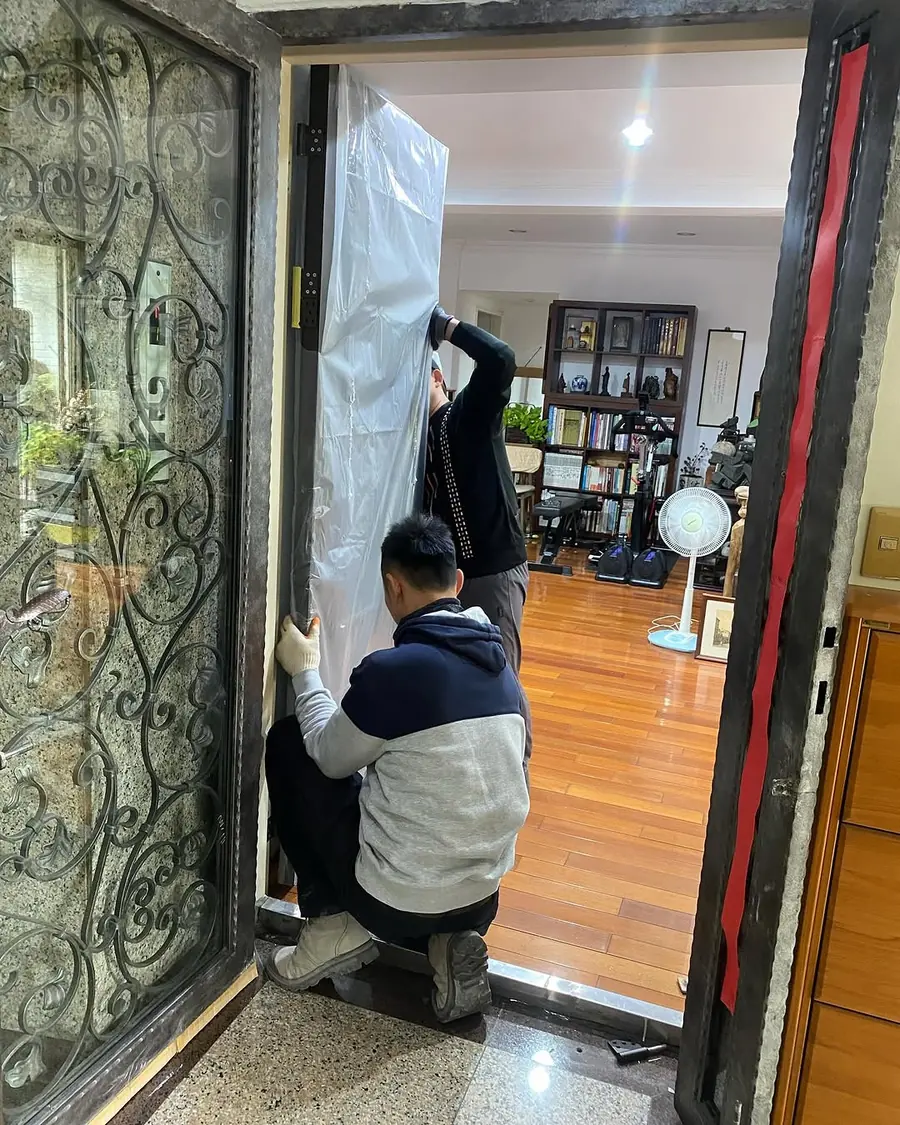 新北市土城區子母門安裝施工實績照片 5