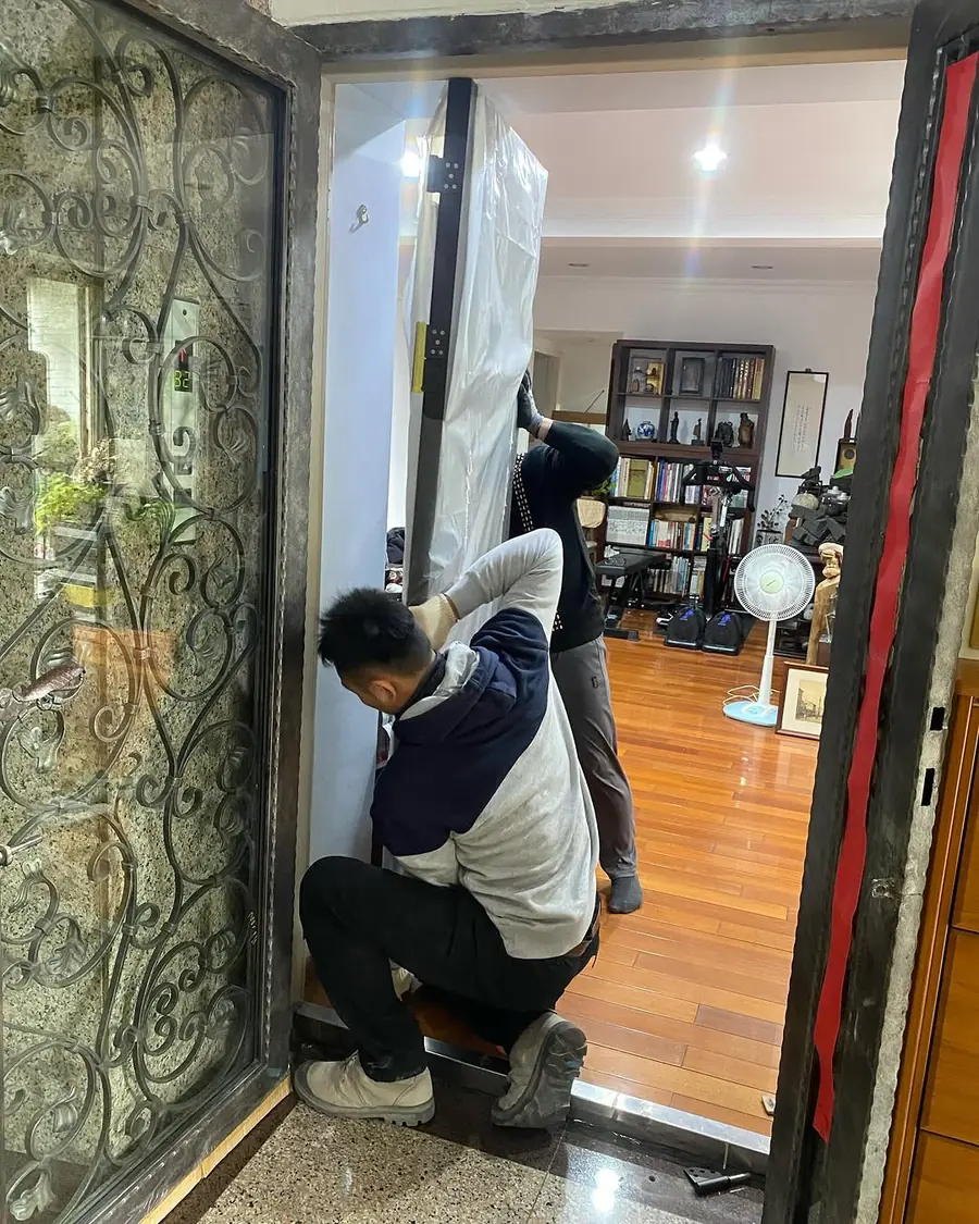 新北市土城區子母門安裝施工實績照片 6