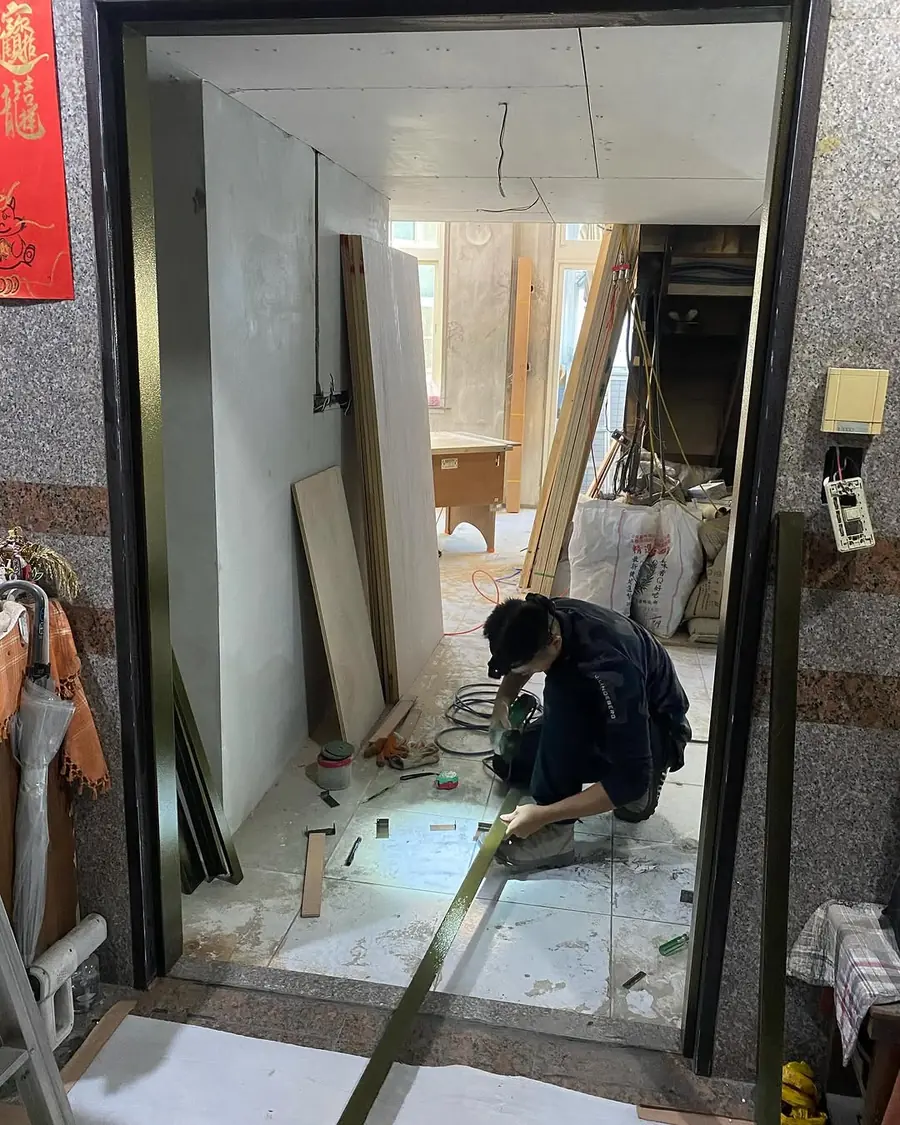 新北市土城區子母門安裝施工實績照片 2