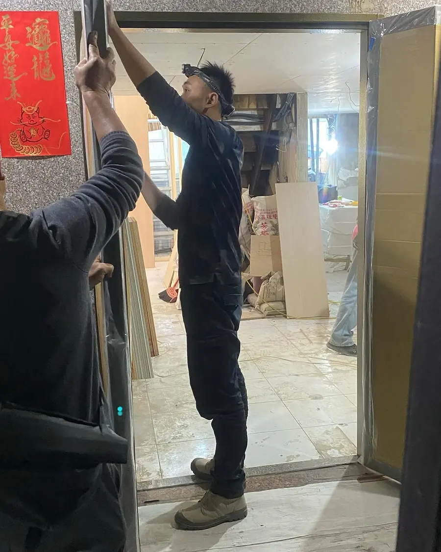 新北市土城區子母門安裝施工實績照片 5