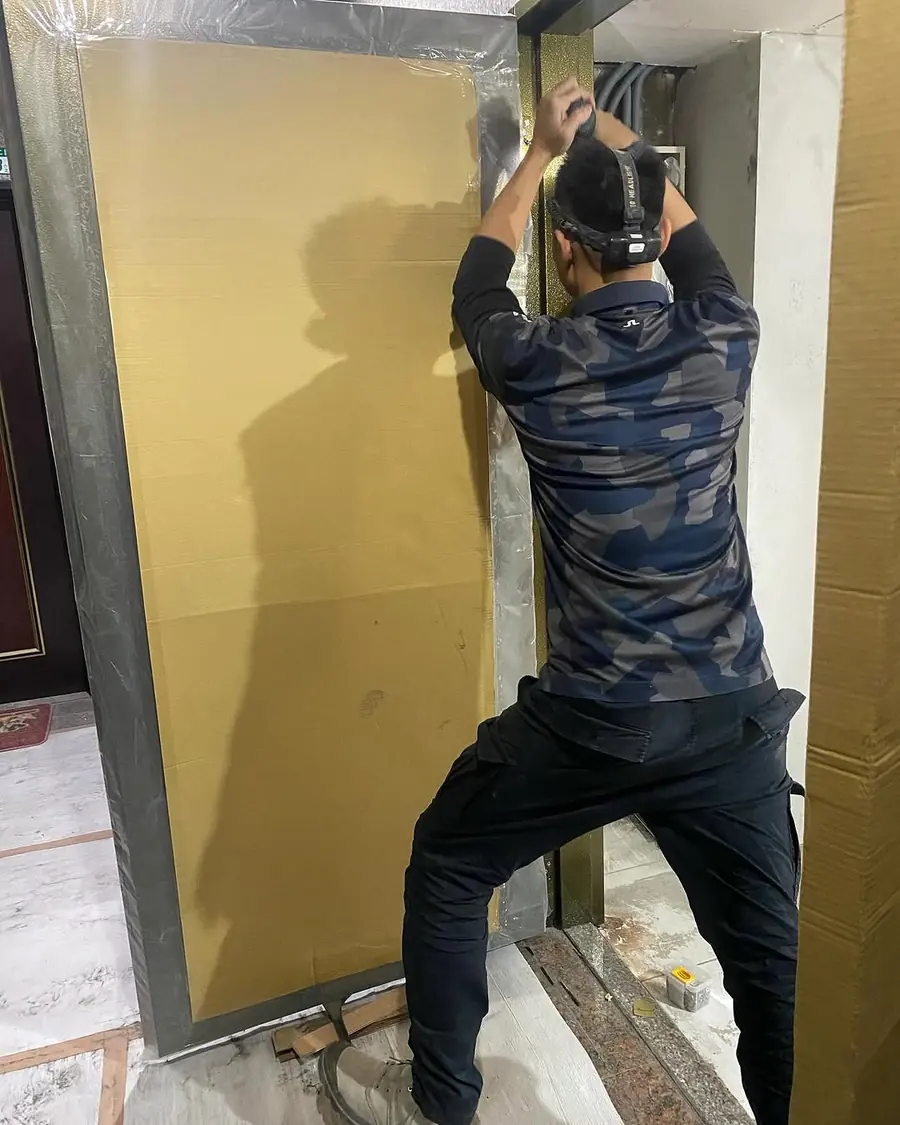 新北市土城區子母門安裝施工實績照片 6