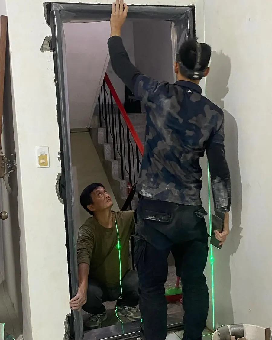 新北市板橋區單玄關門安裝施工實績照片 6