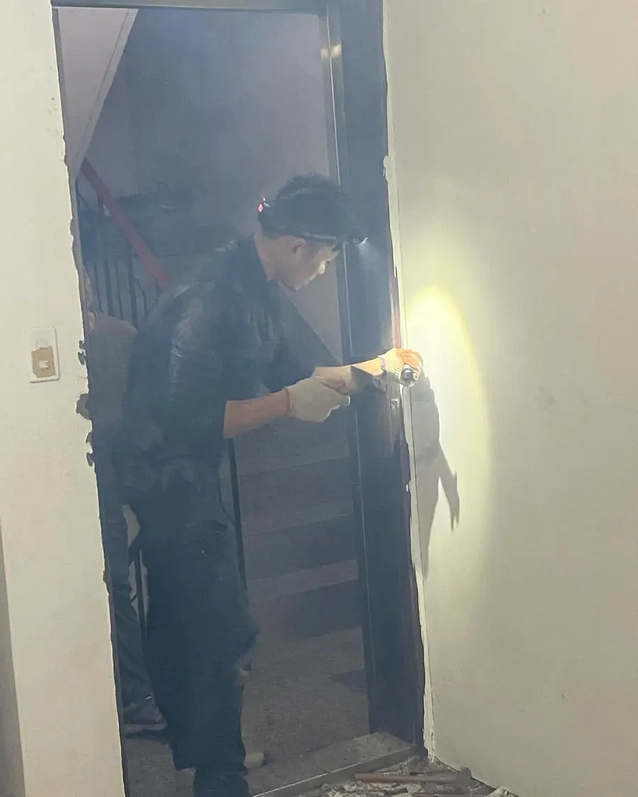 新北市板橋區單玄關門安裝施工實績照片 7