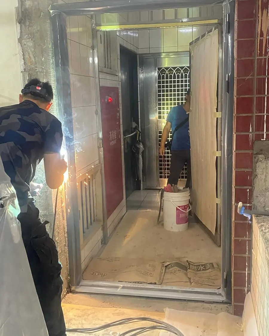 新北市土城區單玄關門安裝施工實績照片 6