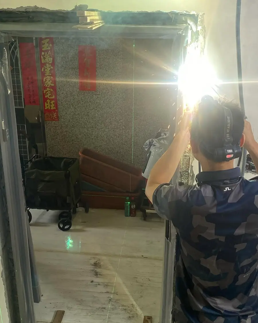 台北市單玄關門安裝施工實績照片 6