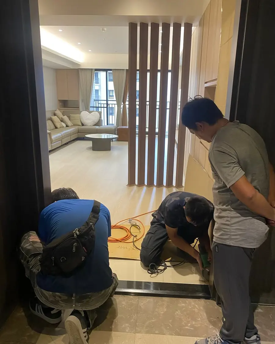 新竹市鋼木門安裝施工實績照片 10