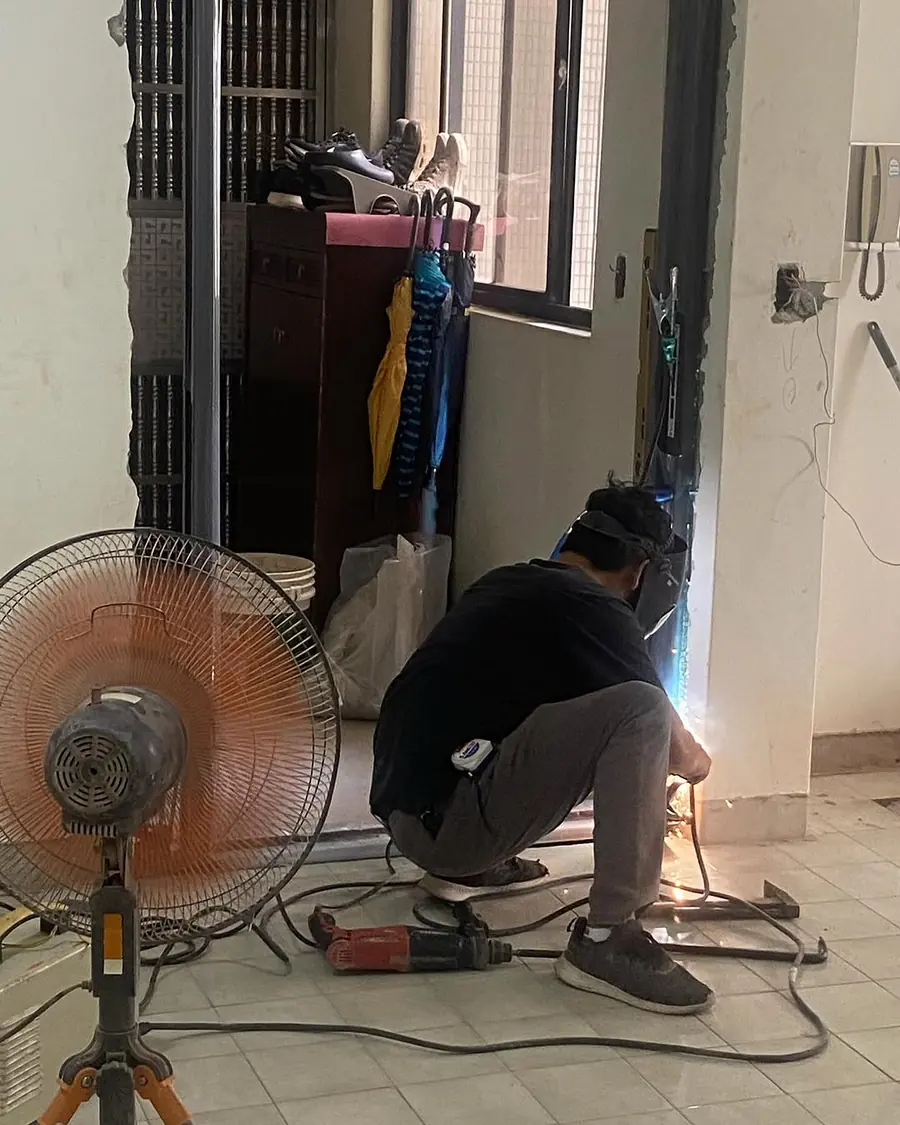 台北市單玄關門安裝施工實績照片 6