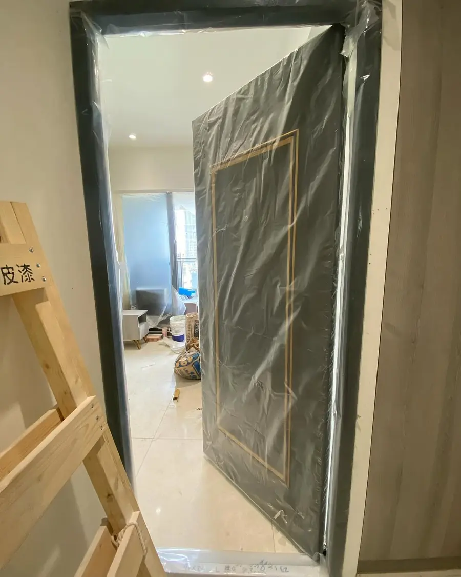 台北市單玄關門安裝施工實績照片 3