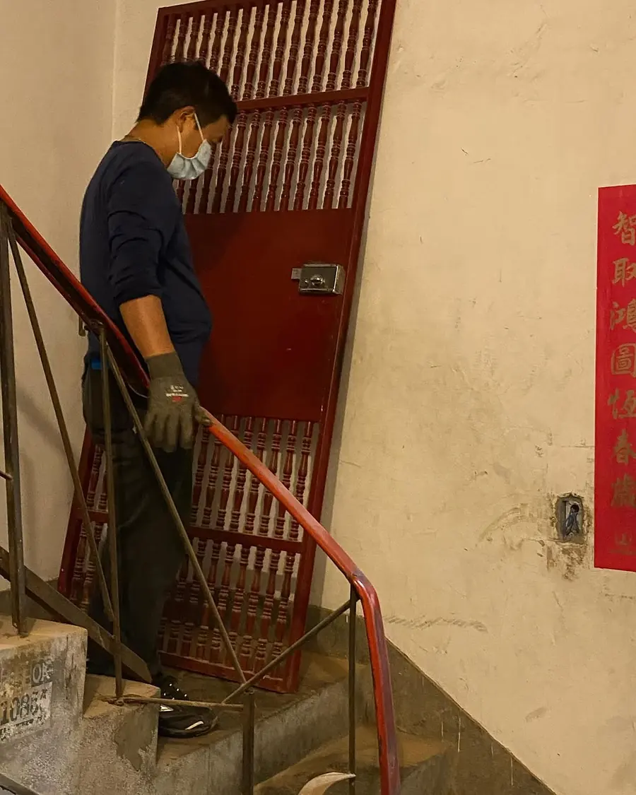 新北市樹林區門中門安裝施工實績照片 4