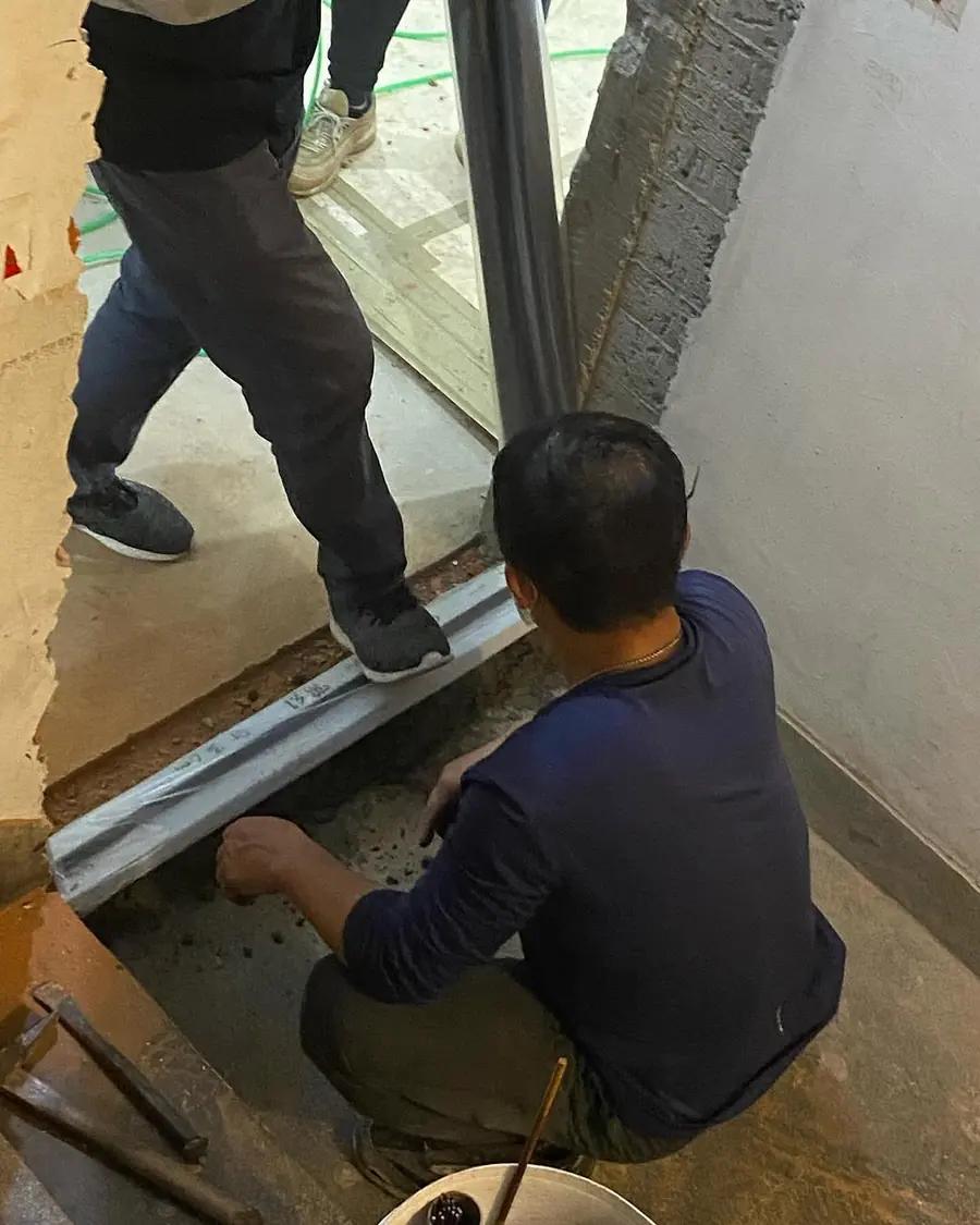新北市樹林區門中門安裝施工實績照片 6