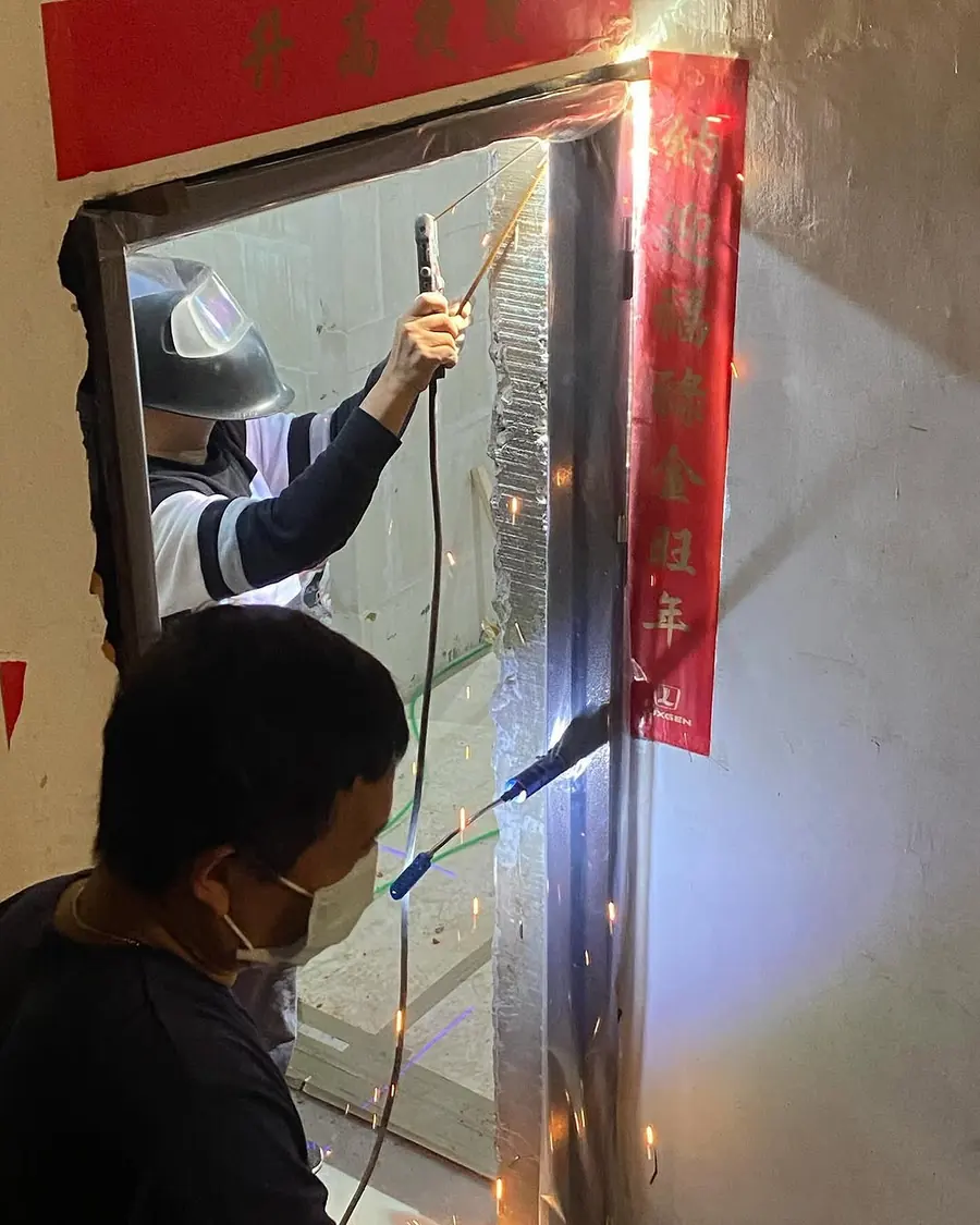 新北市樹林區門中門安裝施工實績照片 7