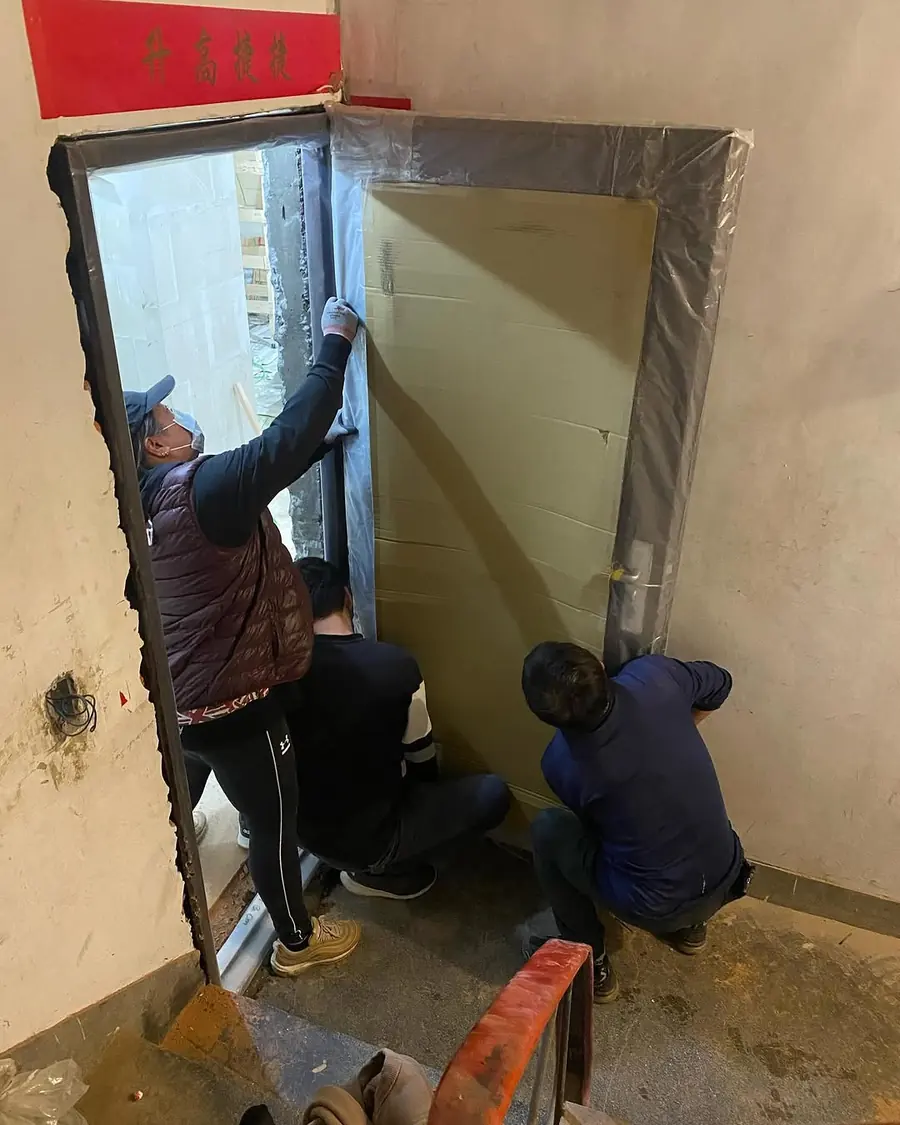 新北市樹林區門中門安裝施工實績照片 9