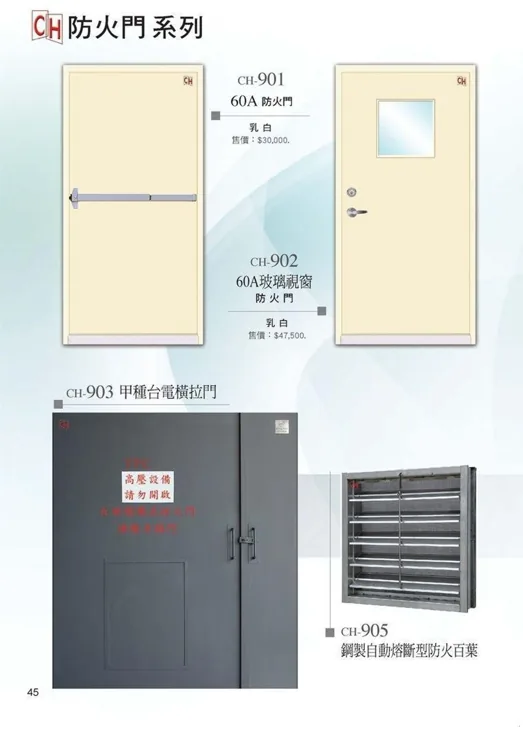 防火門系列代表款式
